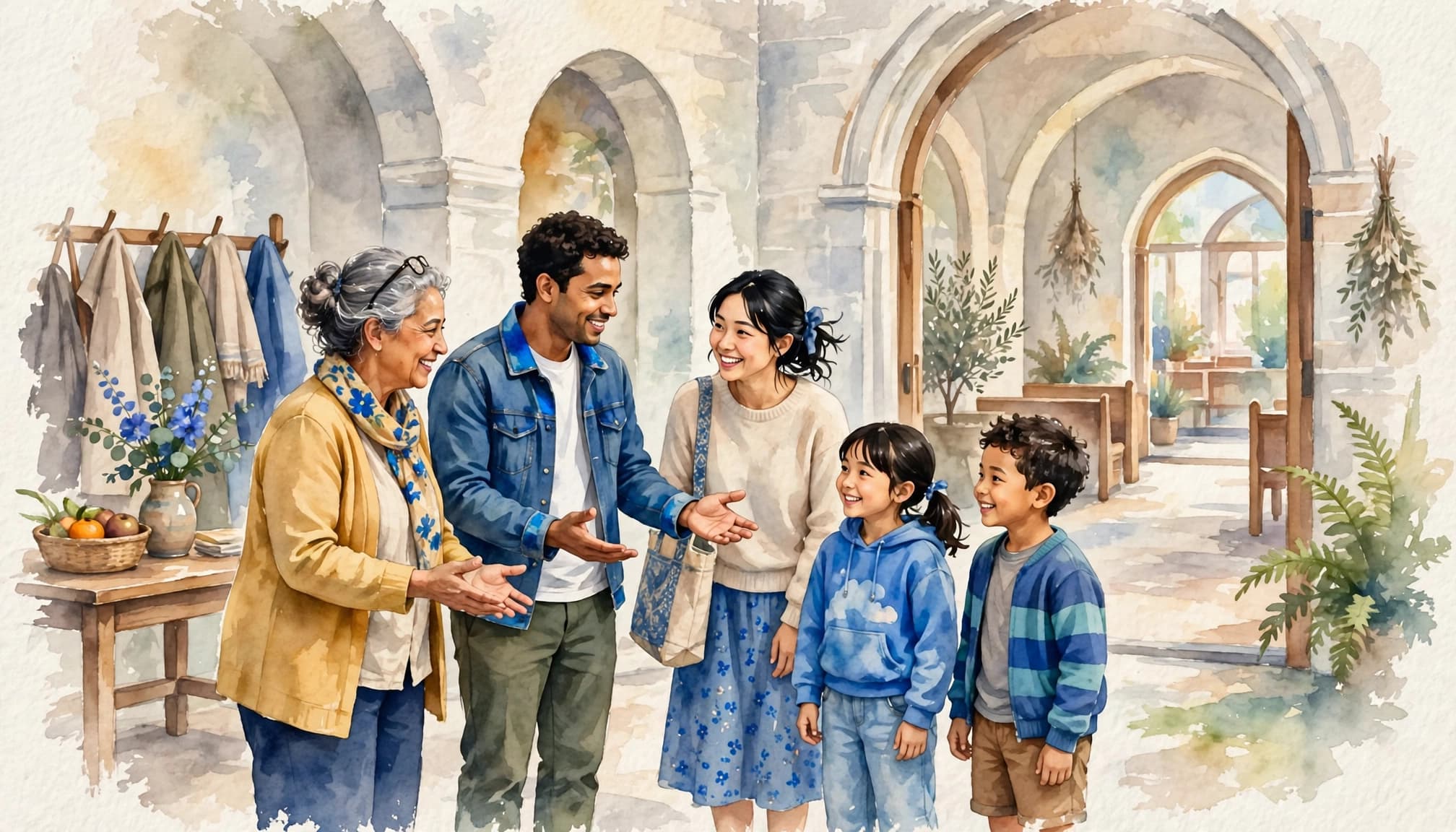 Christian fellowship brings families and singles together in a welcoming church community.